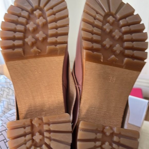 Swedish Hasbeens NWT Bootcut Knee Boot Pink🌸Super Fun Unique 🌈♥️ - Picture 7 of 11